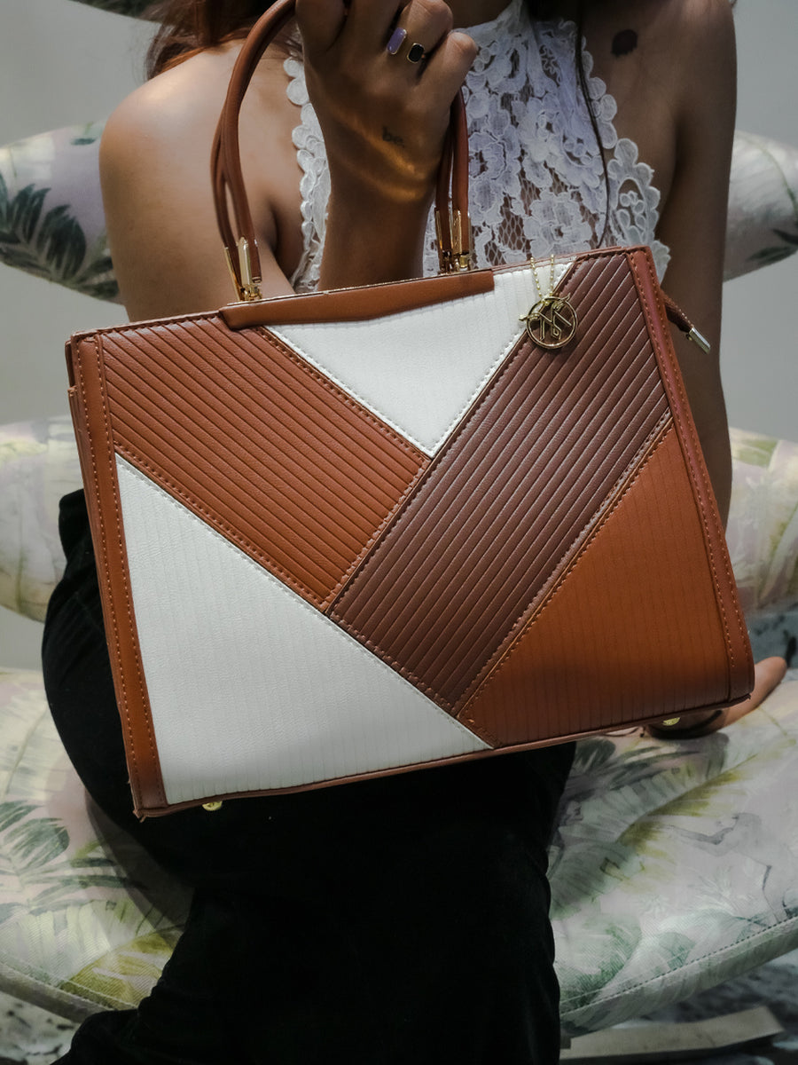 Tria Brown Satchel Bag