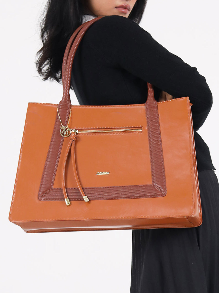 Dua Tan Laptop Bag With Pouch Bag