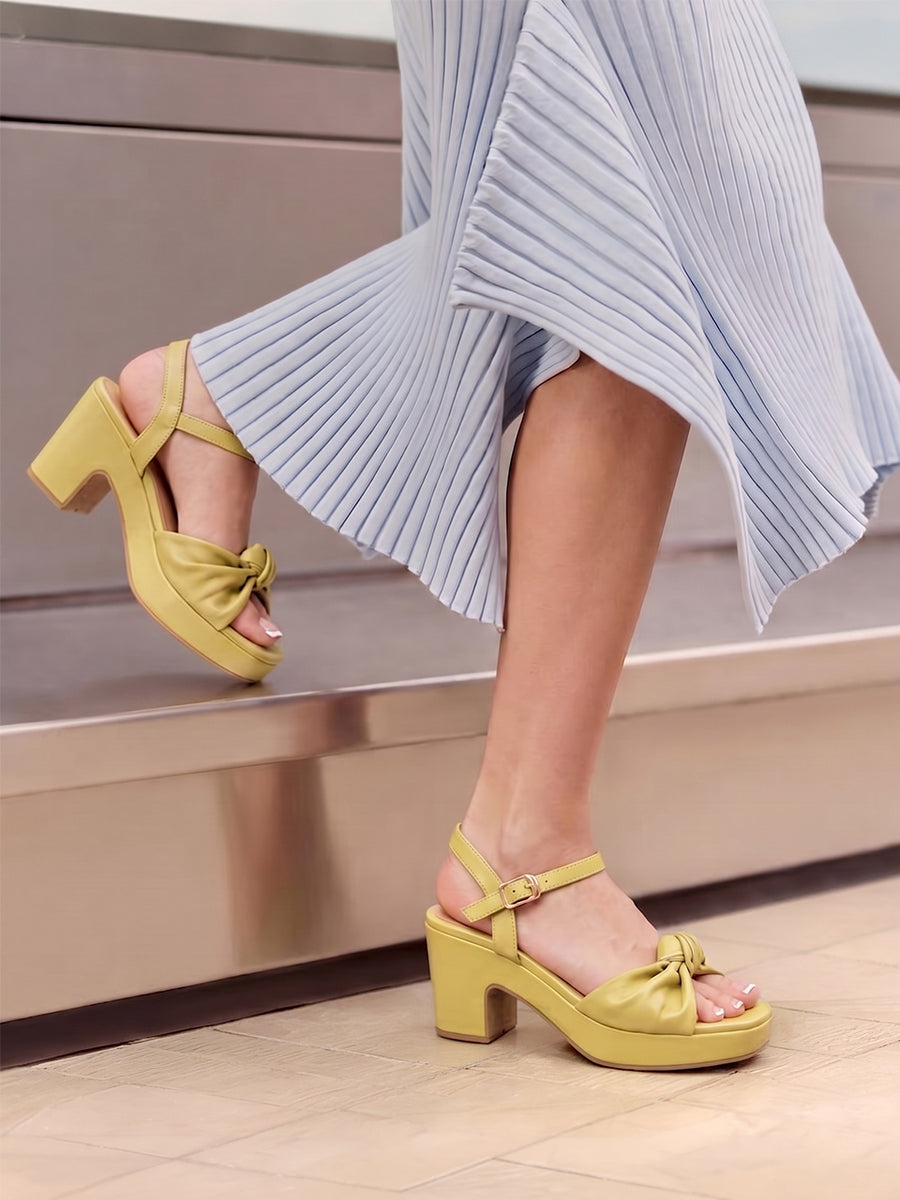 Paige Yellow Platform Heels