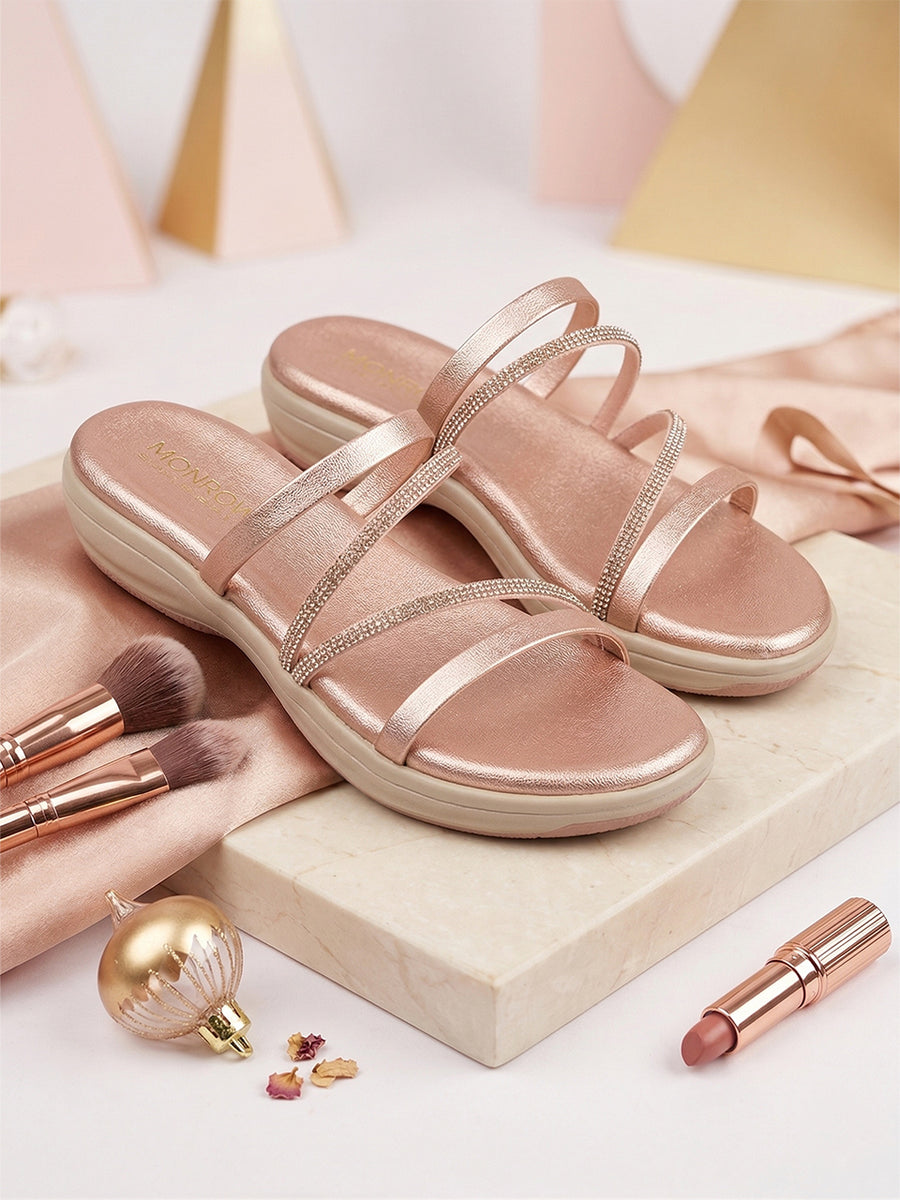 Veyra Rose Gold Flats