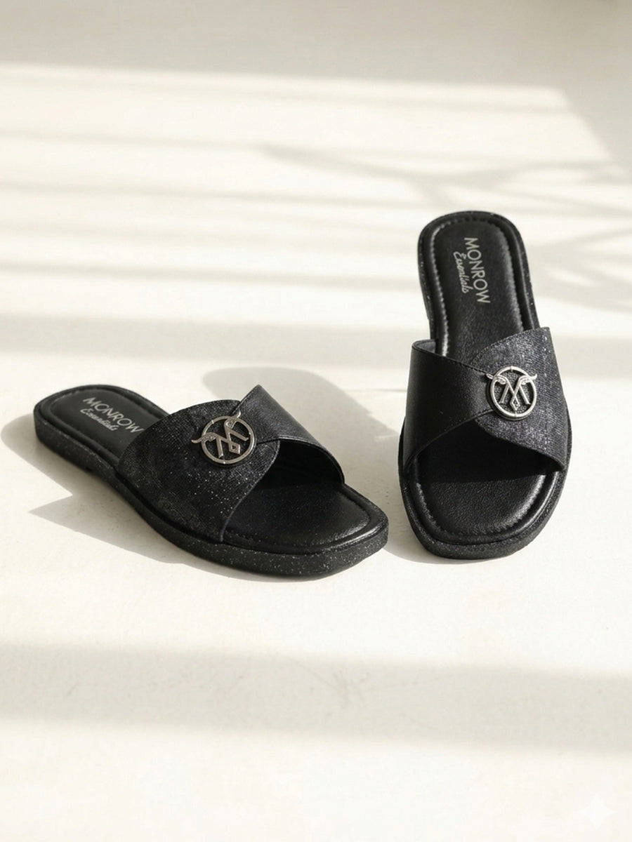 Nyra Black Flats
