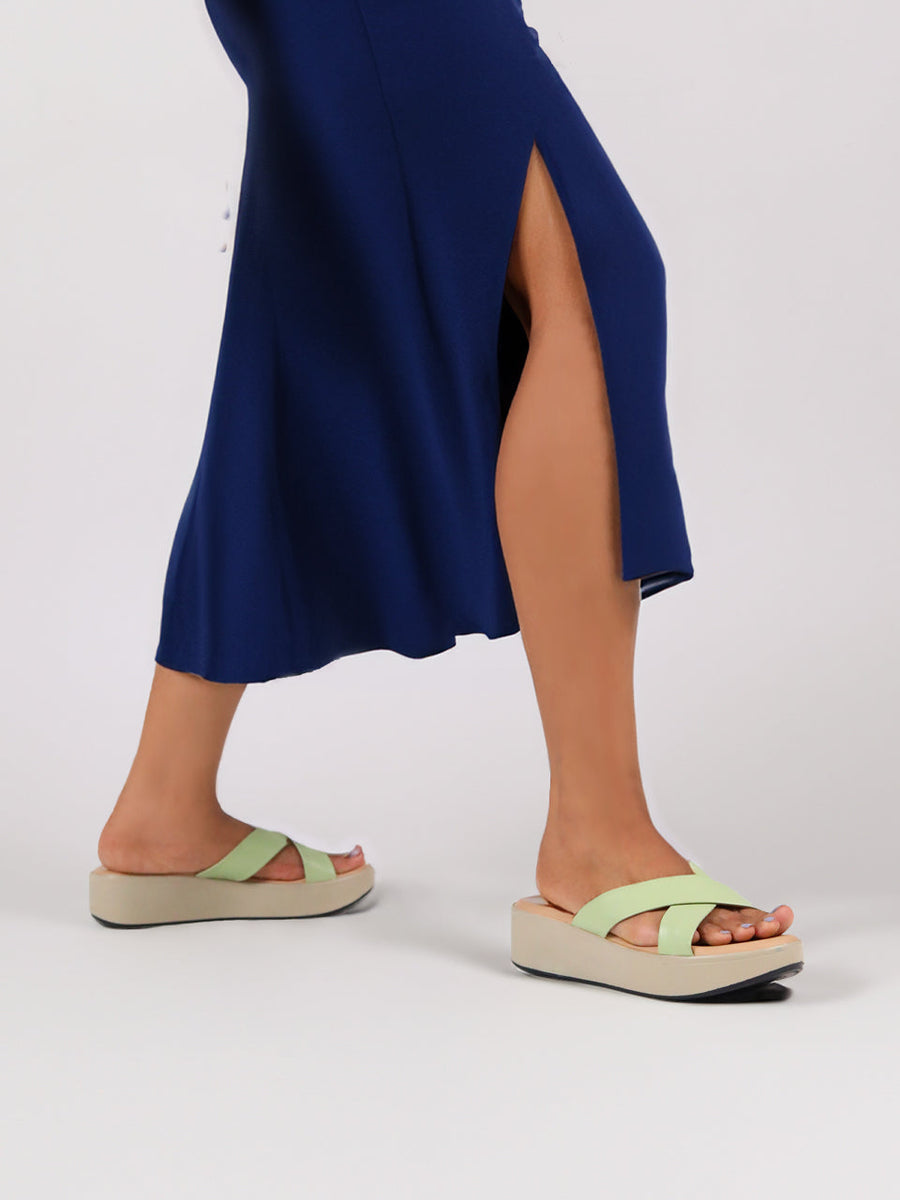 Noel Green Wedge Heel