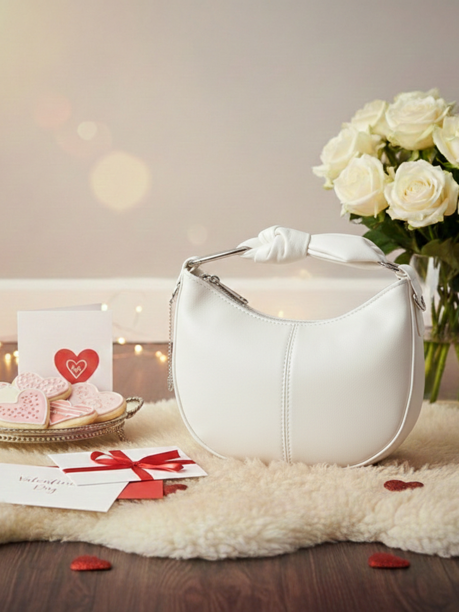Nilaa White Sling Bag
