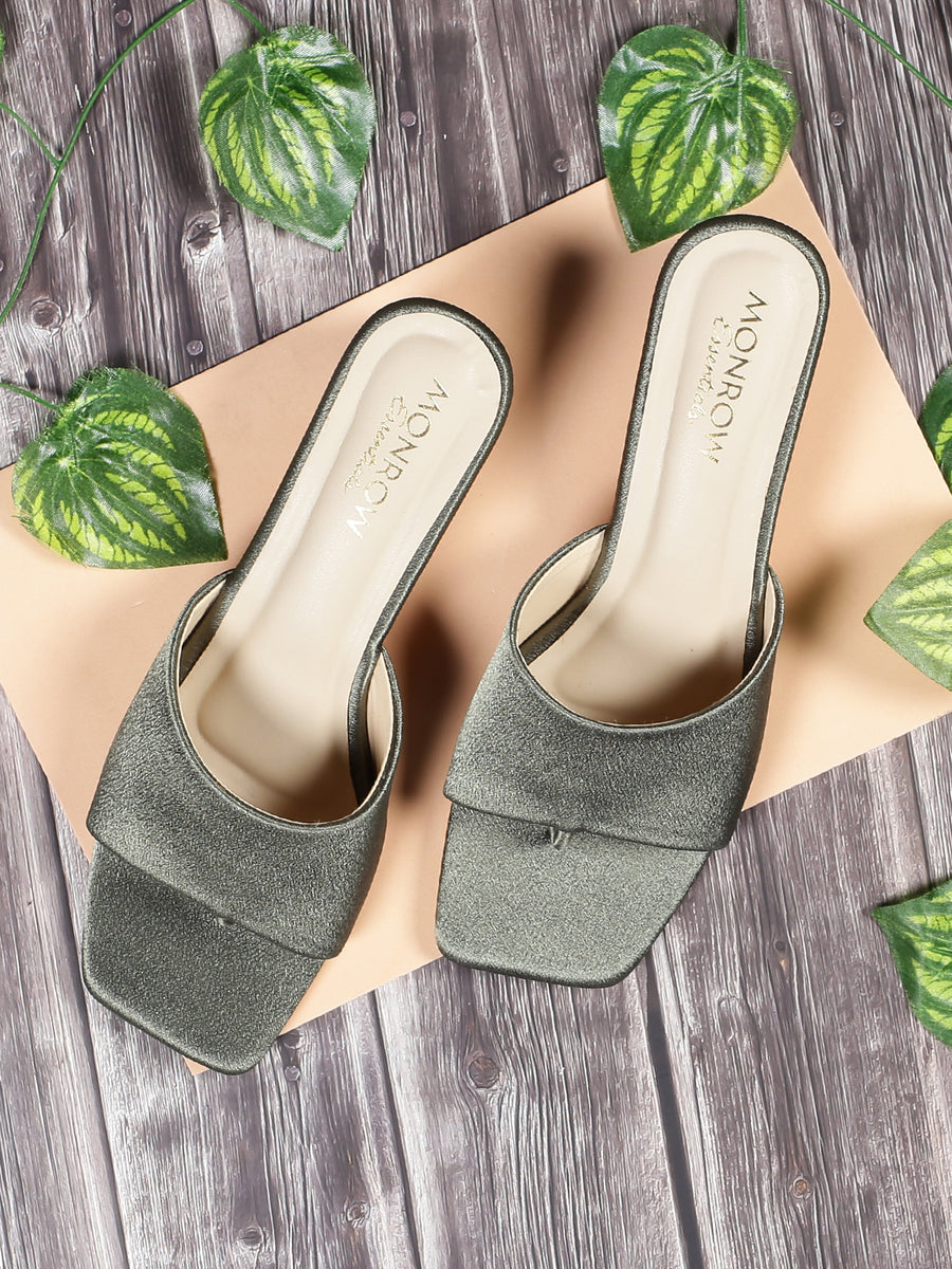 Odeta Green Heels