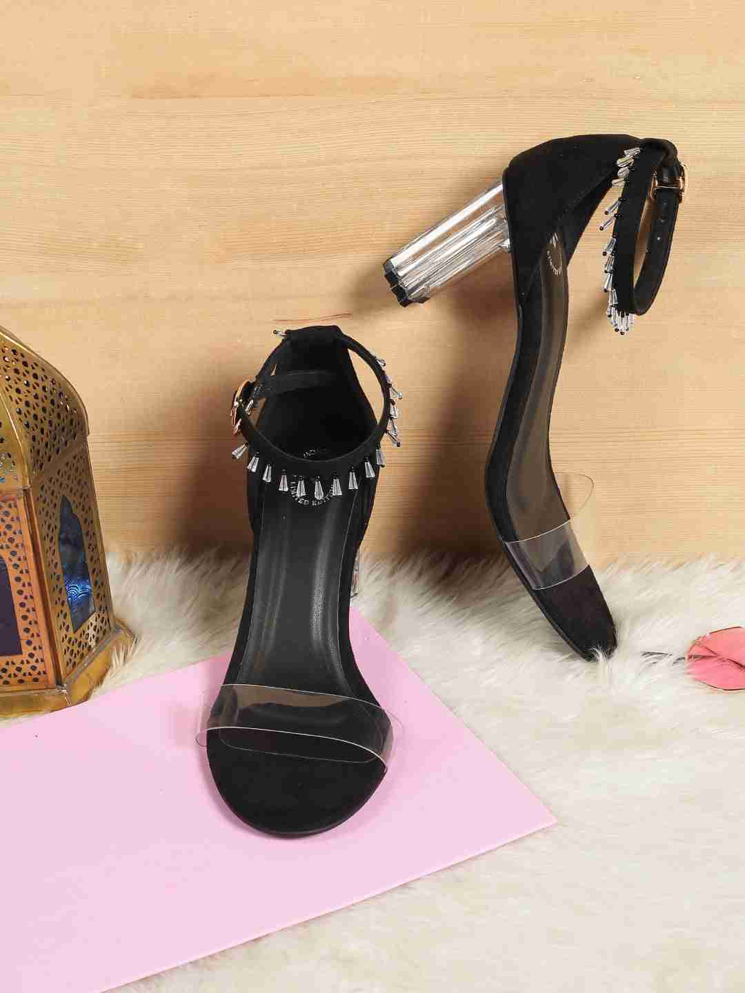 Peeptoes zwart deals