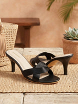 Allana Black Kitten Heel