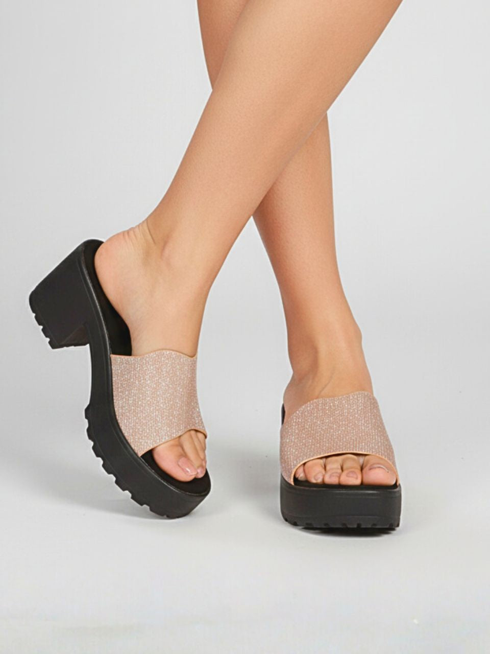 Nina Rose Gold Heels