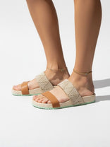 Jeviva Beige Flats