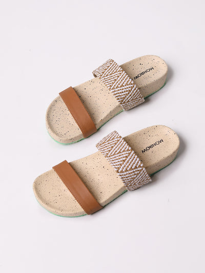 Jeviva Beige Flats
