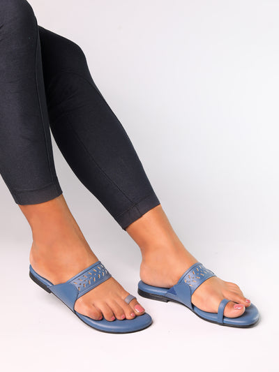 Sienna Blue Flats