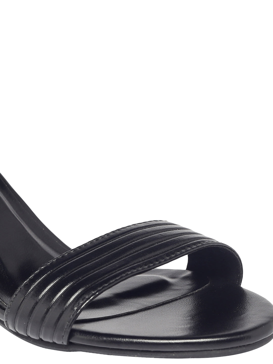 Mary Black Block Heels
