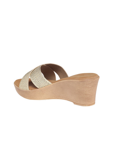 Aisha Gold Wedge