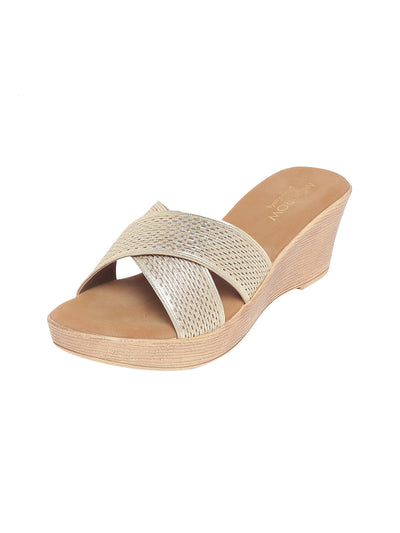 Aisha Gold Wedge