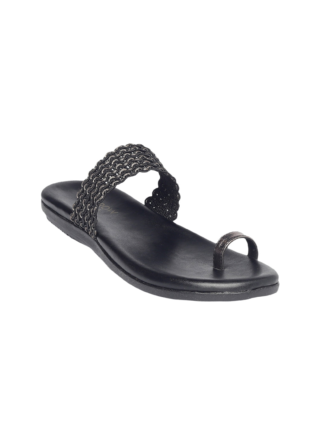 Amina Black Flats