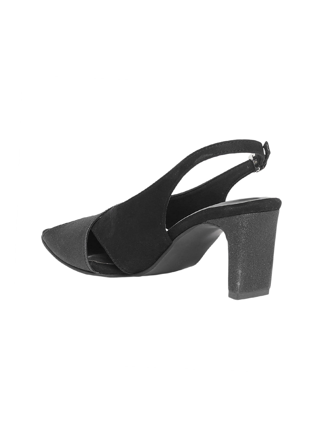 Addison Black Block Heels