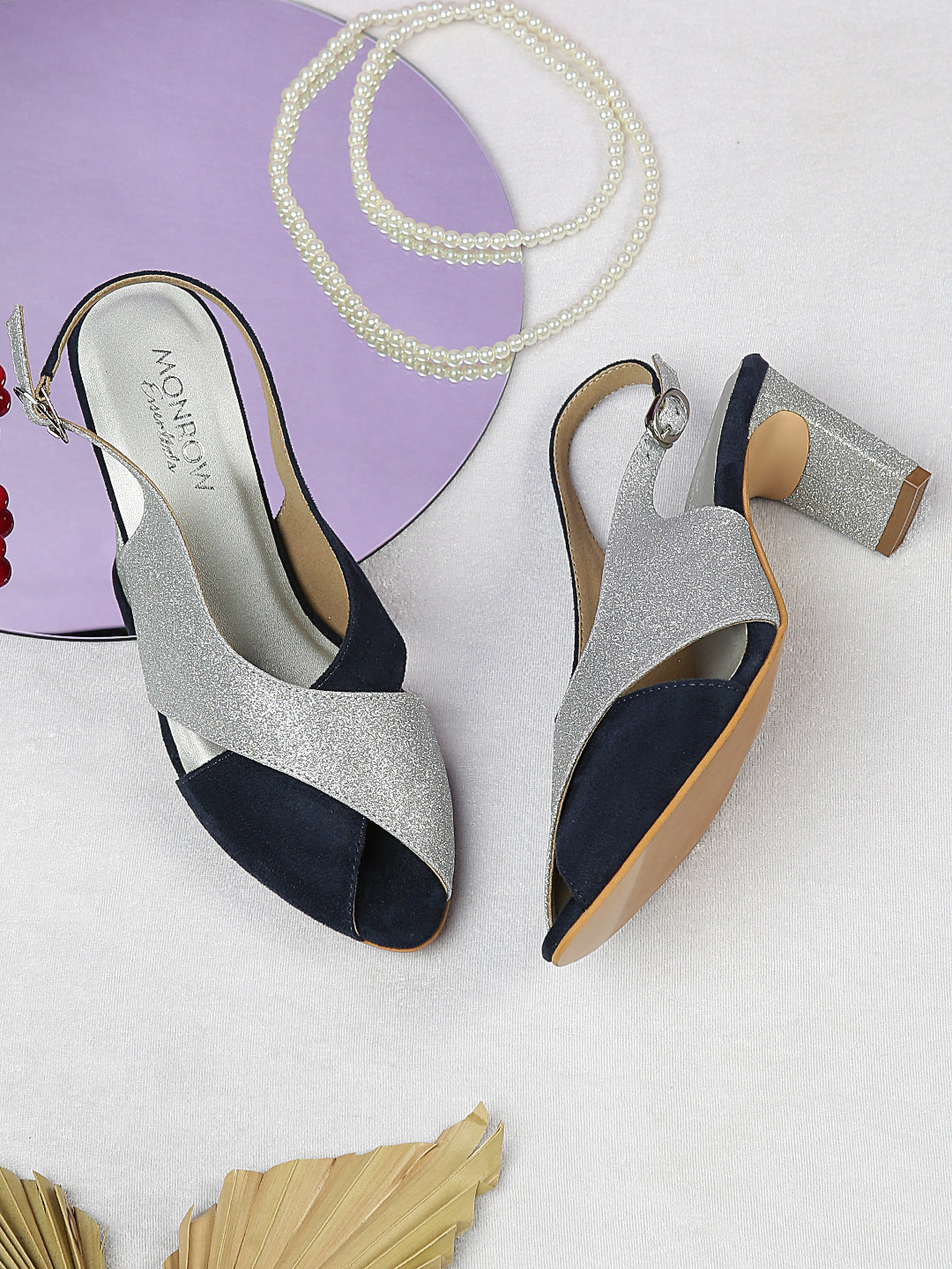 Addison Blue Block Heels – Monrow Shoes