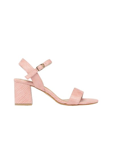 Polina Pink Block Heels
