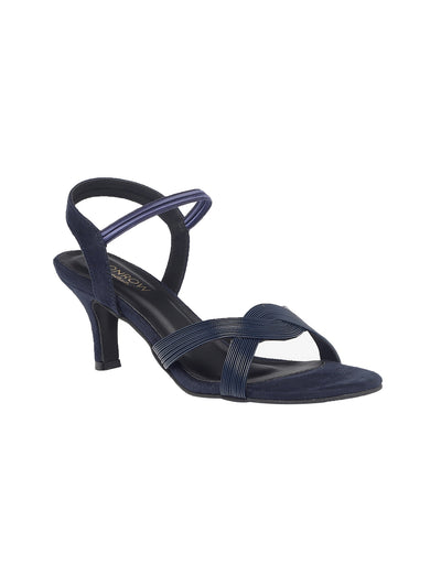 Ruhi Navy Blue Kitten Heels