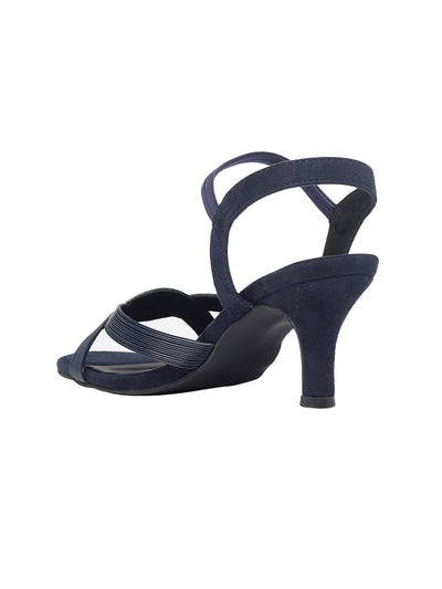 Ruhi Navy Blue Kitten Heels