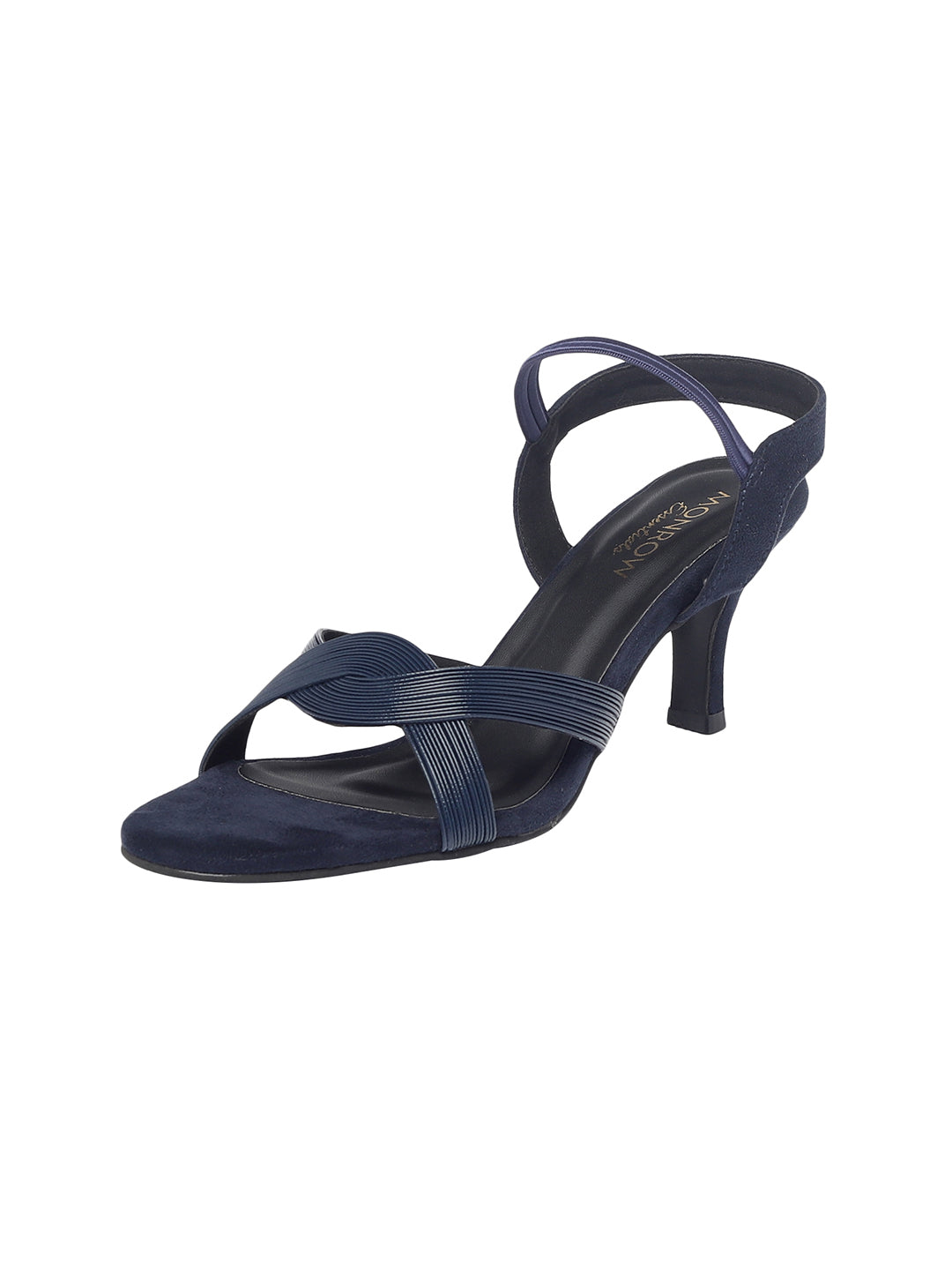 Ruhi Navy Blue Kitten Heels