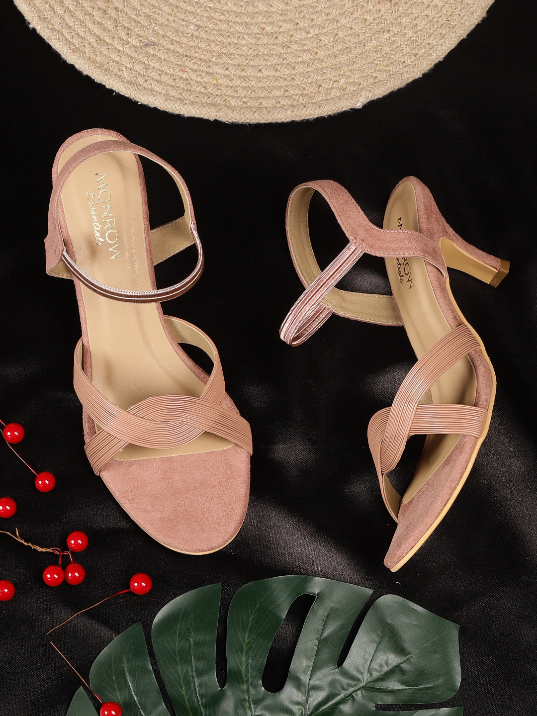 Ruhi Pink Kitten Heels