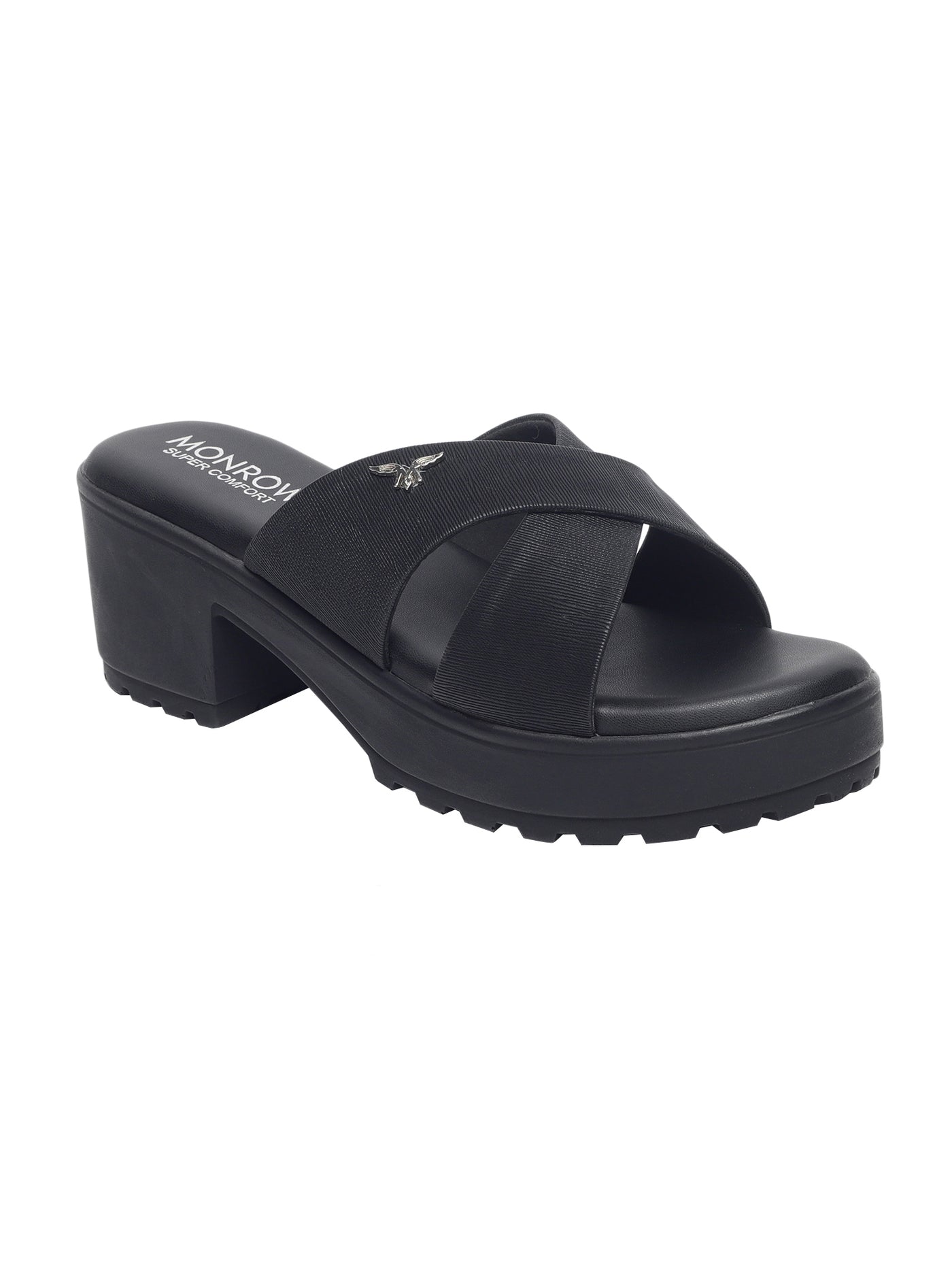 Alazne Black Platform Heels