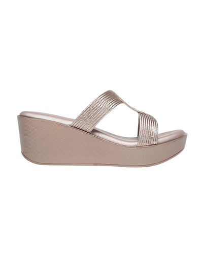 Tinley Rose Gold Flatform Heels