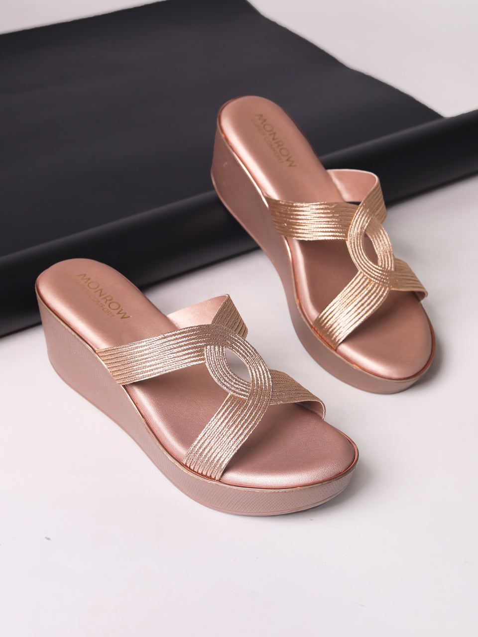 Tinley Rose Gold Flatform Heels