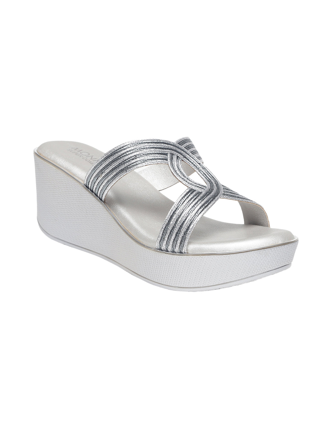 Tinley Silver Flatform Heels