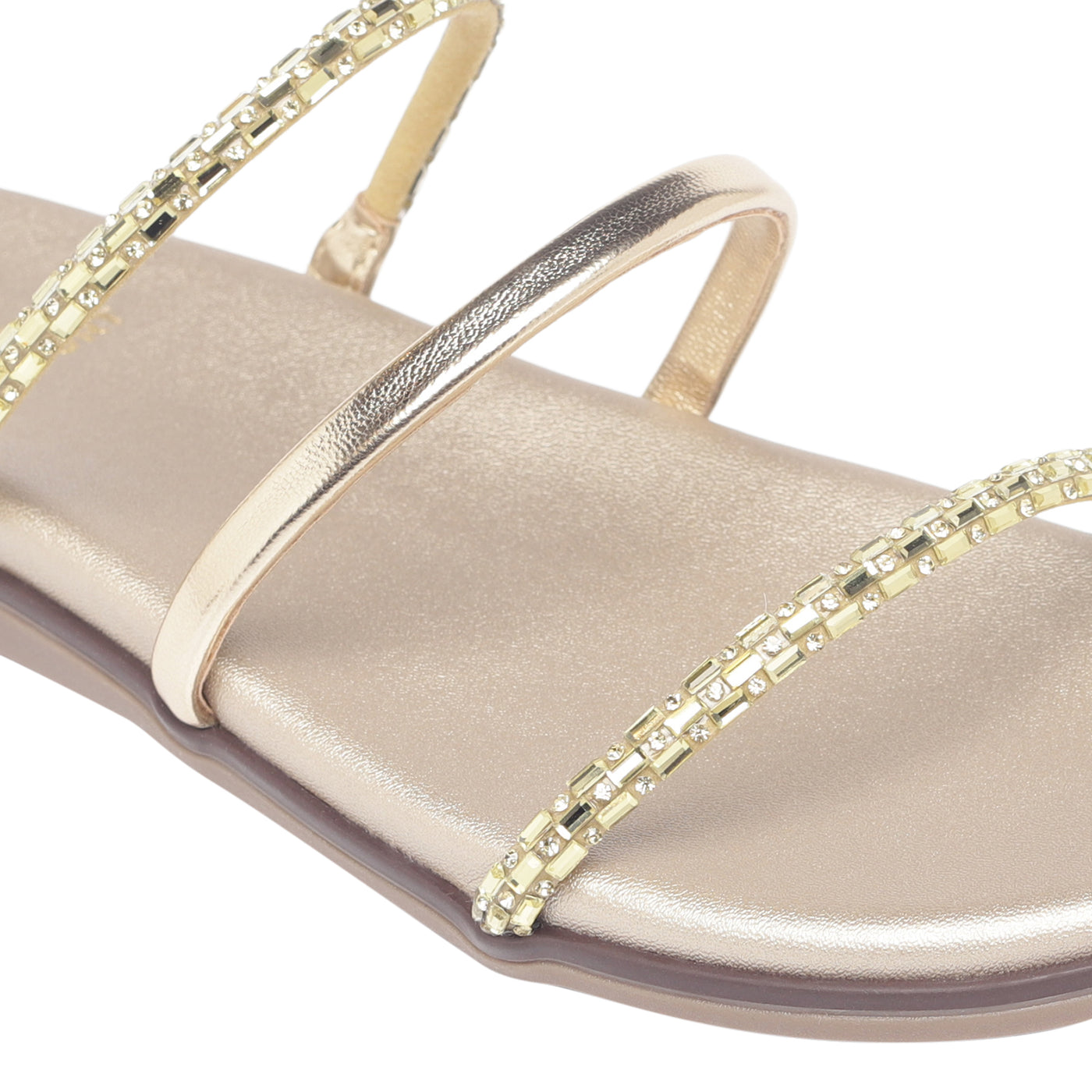 Auckie Monrow Gold Flats