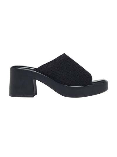 Belliza Black Platform Heels