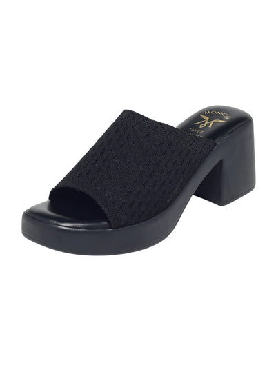 Belliza Black Platform Heels