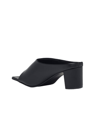 Aamya Black Block Heels