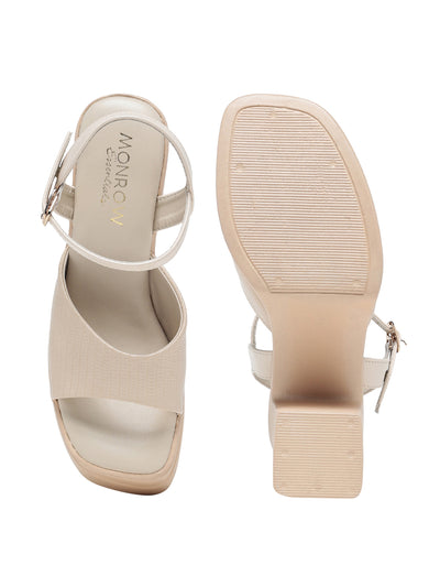 Arina Cream Platform Heels