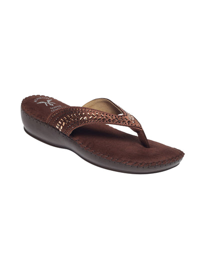 Lily Dark Brown Wedge Heels