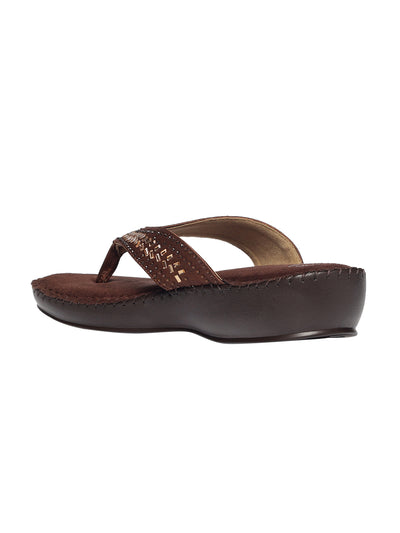 Lily Dark Brown Wedge Heels