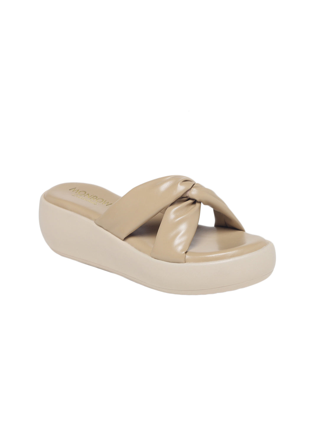 Galima Beige Flatform Heels