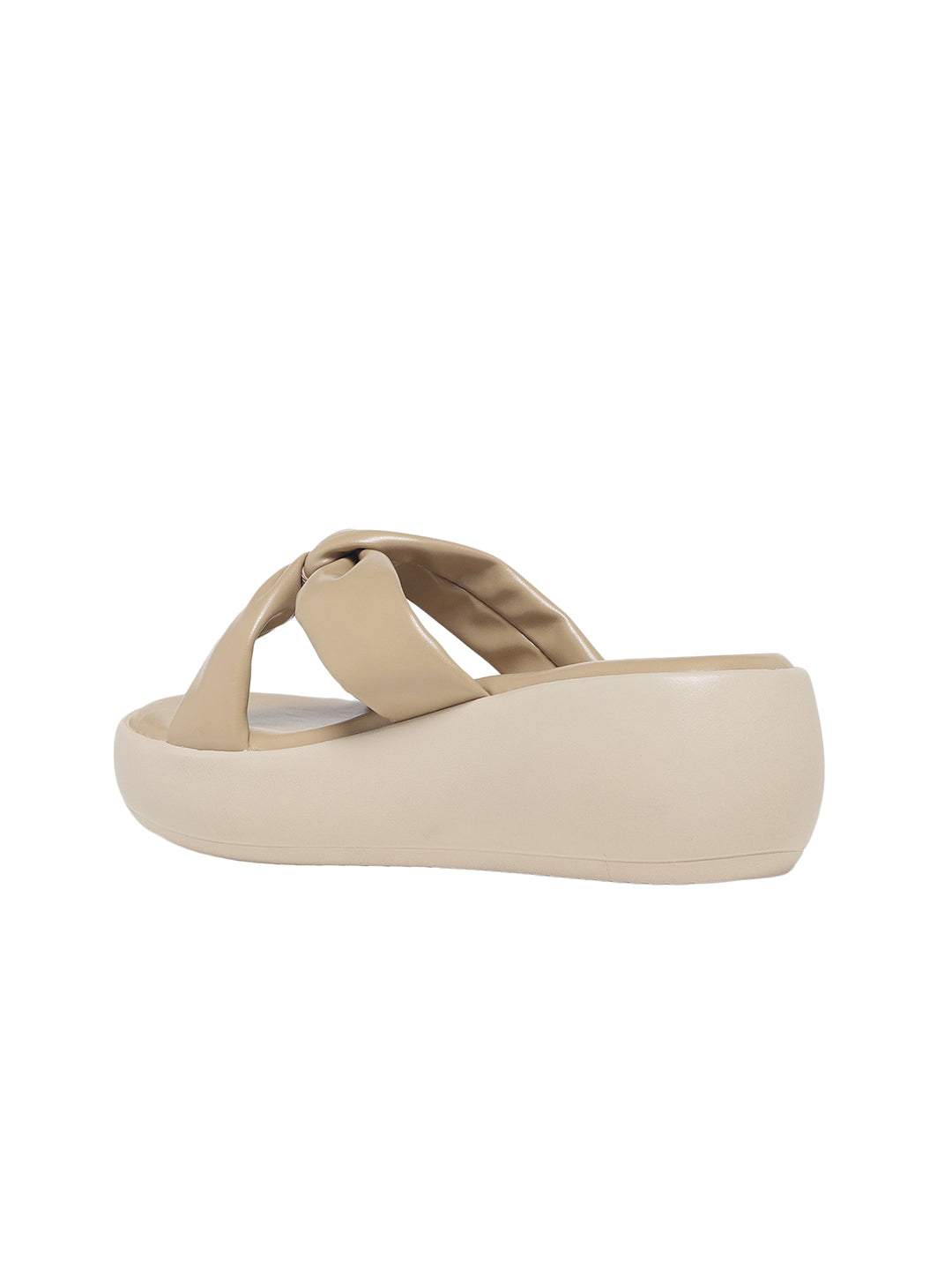 Galima Beige Flatform Heels