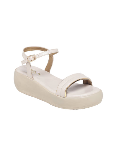 Verina Cream Flatform Heels