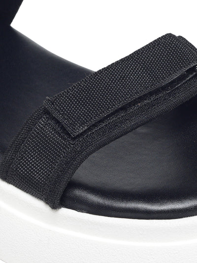 Velina Black Flatform Heels