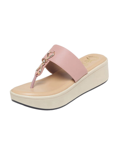 Thelema Pink Flatform Heels