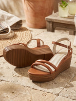 Shamana Tan Wedge Heels