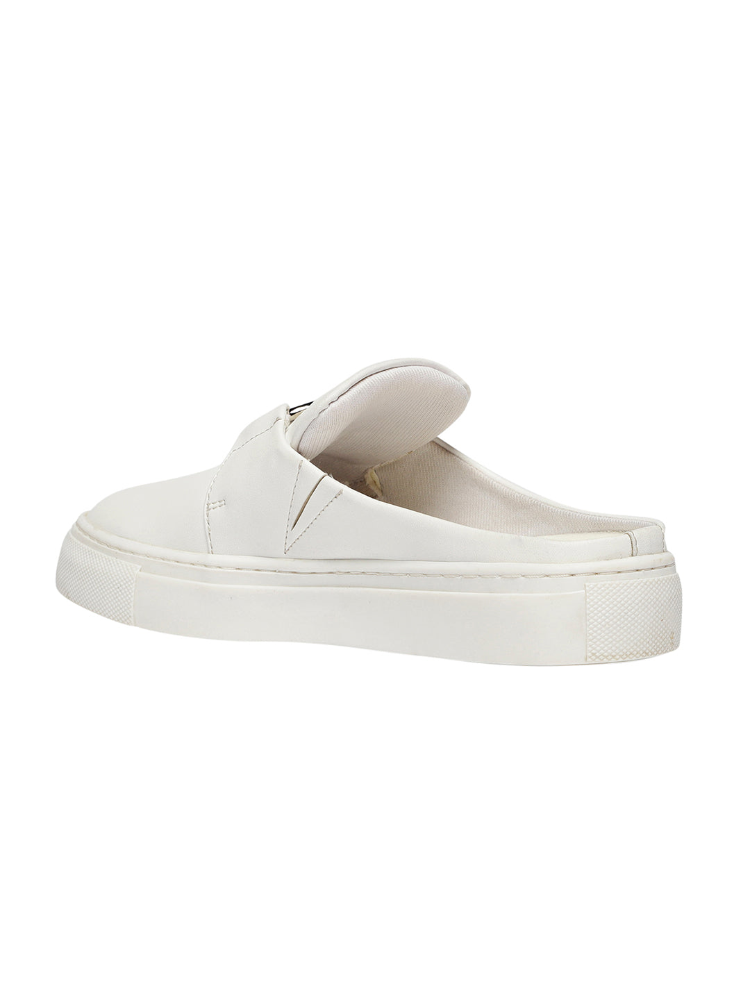 Glenda White Women's casual slip on Sneakers – Monrow Shoes
