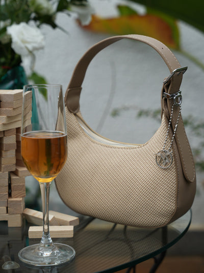 Clovi Beige Handheld Bag