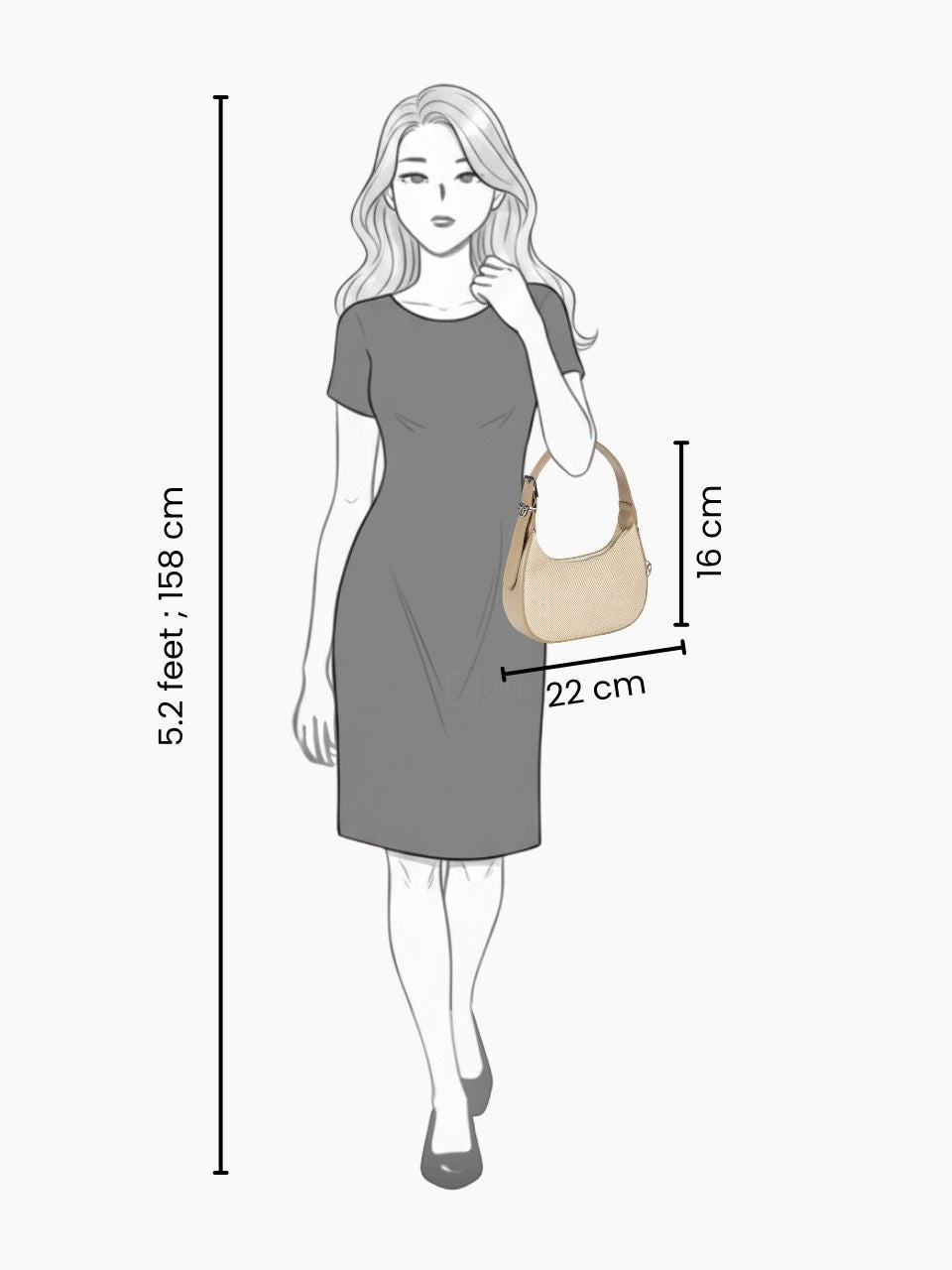 Clovi Beige Handheld Bag