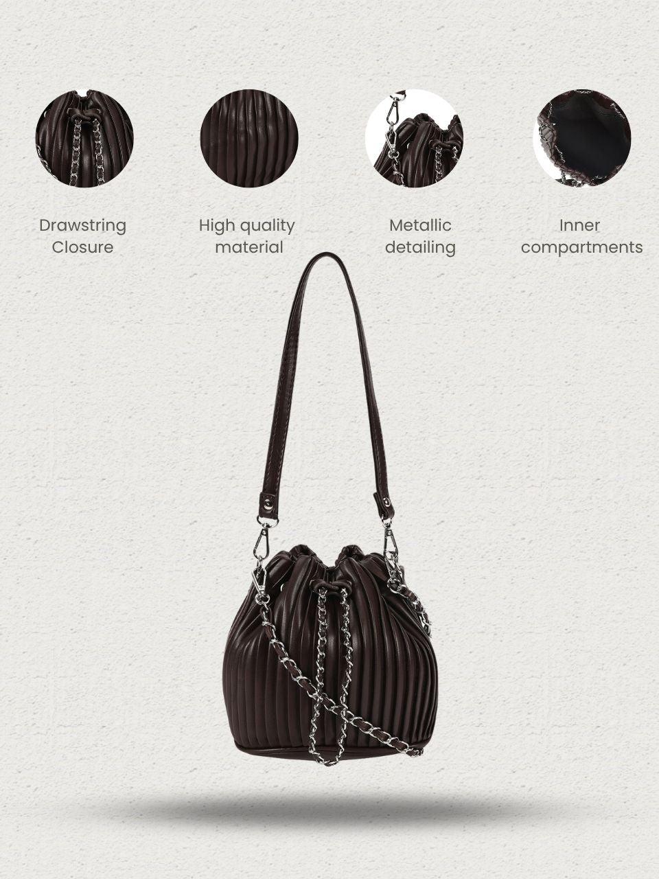 Ploa Brown Sling Bag