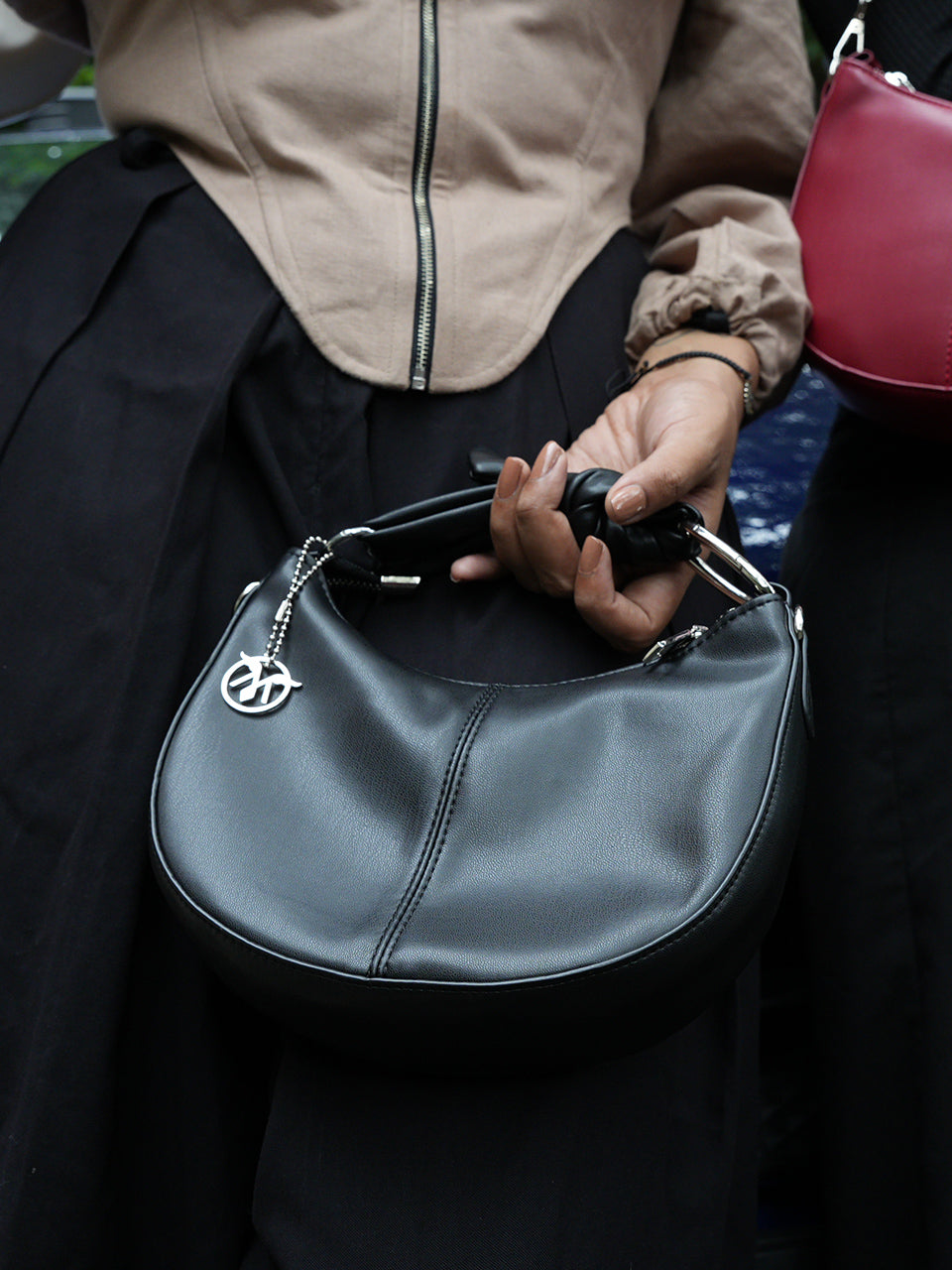 Nilaa Black Sling Bag