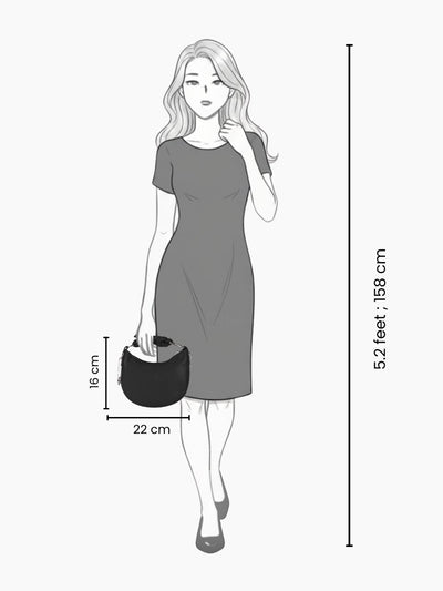 Nilaa Black Sling Bag