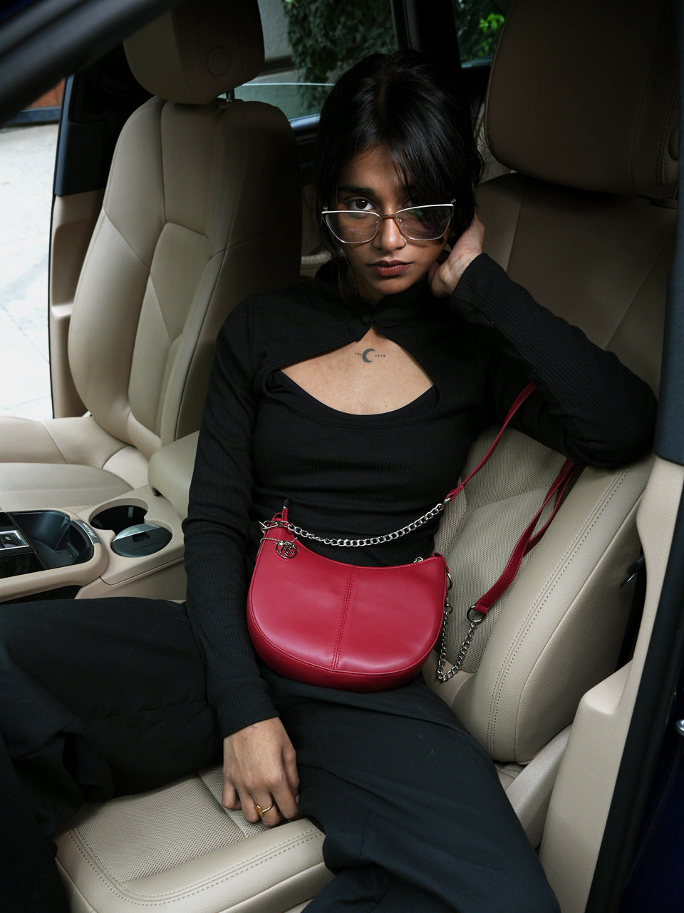 Nilaa Maroon Sling Bag