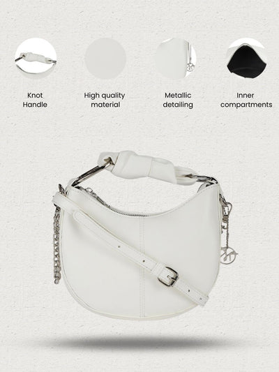 Nilaa White Sling Bag